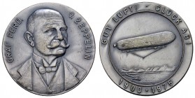 Sonstige Medaillen Zeppelin
 1975 versilberte Bronzemedaille auf den 75. Jahrestag des 1. Aufstiegs des LZ, Av.: Brustbild, Rv.: Zeppelin mit Umschri...