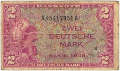 Deutschland Bank Deutscher Länder
 1948 Serie 1948, 3x ½ DM, 6x 1 DM und 1x 2 DM, EH II- bis IV, gesamt 10 Scheine ROS 230 (3), 232 (6), 234 (1)