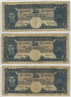 Ausland Australien
 5 £ (30) 1941 Armitage/McFarlane, 30 Scheine in Albenseiten, Knicke, Falten, unruhige Ränder, Verfärbungen, teils kleine Risschen...
