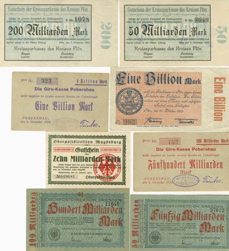 Deutschland Städtisches Notgeld
Kassenscheine Kleine Sammlung aus 47 vorwiegend...