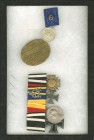 Ordensspangen
 Baden, Vizefeldwebel Karl Friedrich Meyer, EK II 1914, silberne Verdienstmedaille, Kriegsverdienstkreuz II. Klasse sowie Ehrenkreuz fü...
