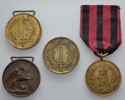 Deutschland (Alt-)deutsche Staaten (bis 1933) Auszeichnungen
Baden 2x Gedächtnis-Medaille für 1849 (davon 1x Henkel gebrochen), Felddienst-Auszeichnu...