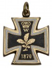 Deutschland (Alt-)deutsche Staaten (bis 1933) Auszeichnungen
Preußen Eisernes Kreuz 1870, Schmuck-Anhänger in Gold und Emaille, rüchseitig mit zu öff...
