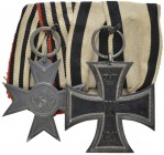 Deutschland (Alt-)deutsche Staaten (bis 1933) Auszeichnungen
Preußen Zweiteilige Spange: 1.) Preußen, Kriegshilfsverdienstkreuz 1916 am Bande, 2.) Ei...
