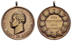 Deutschland (Alt-)deutsche Staaten (bis 1933) Auszeichnungen
Preußen Rettungsmedaille, 3. Typ, getragen 7.83 g.