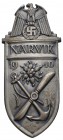Deutschland 2. WK Wehrmacht Heer Auszeichnungen
 Narvikschild 1940, silberne Ausführung für das Heer und die Luftwaffe, Tombak versilbert (nicht magn...