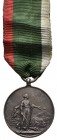 Ausland Italien
 Inizio del Risorgimento d´Italia Sicilia 1848, Silber-Medaille, an originalem Band, in sauberem getragen Zustand, in Silber äußerst ...