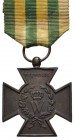 Ausland Niederlande
 Hasselt Kruis (Hasselt-Kreuz), Bronze, mit leicht gebleichtem grün-orangem Originalband, guter, getragener Zustand - Vom Einlief...