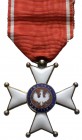 Ausland Polen
 Polonia Restituta 1918, 5. Klasse, Ritterkreuz, nur rund 2.500 Verleihungen, an Originalband, winziger Emailleschaden, ansonsten hübsc...