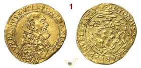 AVIGNONE URBANO VIII (1623-1644) Doppia 1639 MIR 1750/2 (questo es.) Munt. 209 Au g 6,59 mm 31 • Moneta di esimia rarità, probabilmente l'unico esempl...