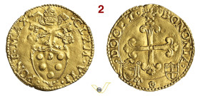 BOLOGNA CLEMENTE VII (1523-1534) Scudo d'oro 1786 MIR 828/1 Munt. 104 Au g 3,30 mm 26 SPL