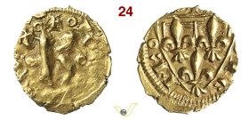 MESSINA CARLO I D'ANGIO' (1266-1282) Tarì MIR 150 Spahr 5 Au g 0,65 mm 11 BB/q.SPL