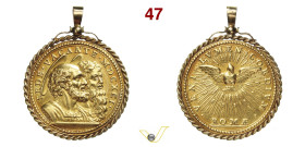 ROMA SEDE VACANTE (1691) Medaglia 1691 Opus Hamerani D/ Busti accollati dei SS. Pietro e Paolo R/ Colomba raggiante Boccia 17 Au g 18,44 mm 33 • Solo ...