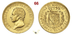 CARLO FELICE (1821-1831) 40 Lire 1825 Torino MIR 1033c Cudazzo 1144b Pagani 41 Au g 12,86 mm 26 BB+