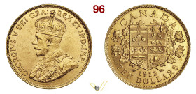 CANADA GIORGIO V (1910-1936) 10 Dollari 1912 Ottawa Fb. 3 Kr. 27 Au g 16,71 mm 27 q.SPL