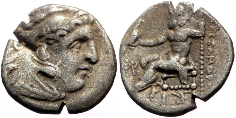 Unreaserched Kings of Macedon, Alexander III 'the Great' AR Drachm (Silver, 16mm...