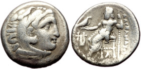 Kings of Macedon, Alexander III the Great (336-323 BC). AR Drachm (Silver, 18mm, 4.06g) Late lifetime-early posthumous issue of Colophon, ca. 323-319 ...