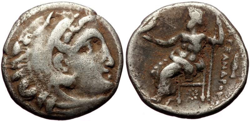 Kings of Macedon, Alexander III 'the Great' (336-323 BC) AR Drachm (Silver, 3.87...