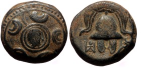 Kings of Macedon (temp. Philip III – Antigonos I Monophthalmos, ca 323-310 BC) AE Half Unit (Bronze, 14mm, 4.38g) Uncertain mint in western Asia Minor...