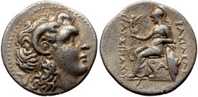 Kings of Thrace, Lysimachos (305-281 BC) AR Drachm (Silver, 18mm-4,09g) Ephesos mint. Struck circa 294-287 BC. 
Obv: Diademed head of the deified Alex...
