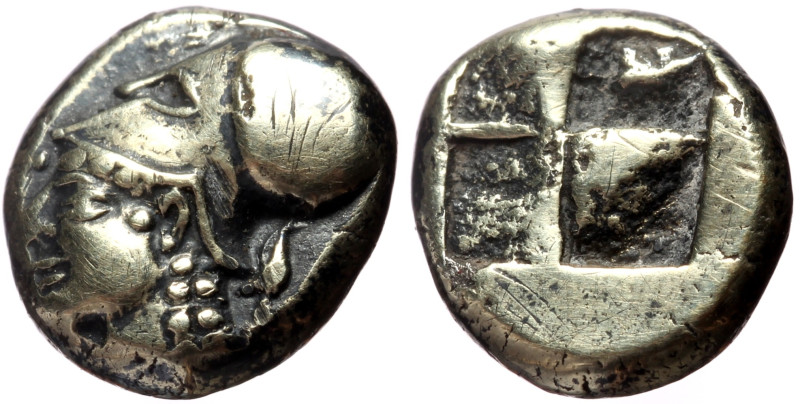 Ionia, Phocaea (ca 521-478 BC) EL Hecte (Electrum, 2.03g, 10mm) Obv: Head of Ath...