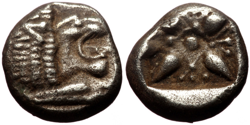 Ionia, Miletos AR Diobol (Silver, 1.17g, 8mm) Late 6th-early 5th century BC. 
Ob...