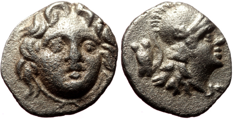 Pisidia, Selge (ca. 4th century BC) AR Obol (Silver, 10mm, 0.88g) 
Obv: Head of ...