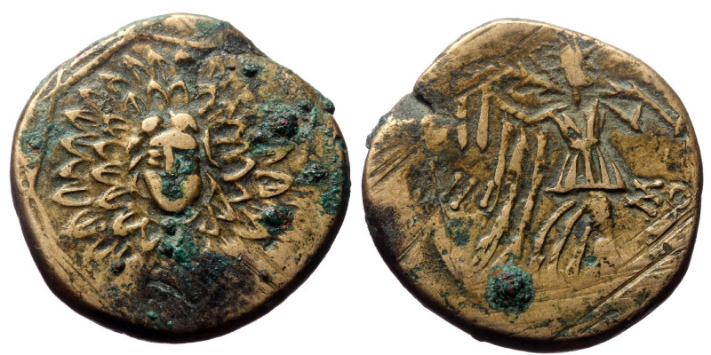 Pontos, Amisos. Mithradates VI (120-63 BC) AE (Bronze, 22mm, 7.36g) local civic ...