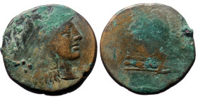 Pontos, Amisos. Under Mithradates VI Eupator. AE (Bronze, 18.95g, 33mm), ca. 90-85 BC. 
Obv: Head of Athena right, wearing crested Attic helmet. Rev: ...