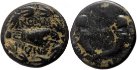 Kings of Commagene AE (Bronze, 6.50g, 20mm) Antiochus IV of Commagene for Epiphanes and Callinicus, Lacantis, 72 AD
Obv: ΒΑΣΙΛΕΩΣ ΥΙΟΥ; anchor between...