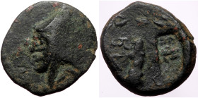 Kings of Sophene (Western Armenia), Mithradates II Philopator AE (Bronze, 17mm, 3.34g) Arkathiokerta(?), after 85 BC. 
Obv: Draped bust to left, weari...