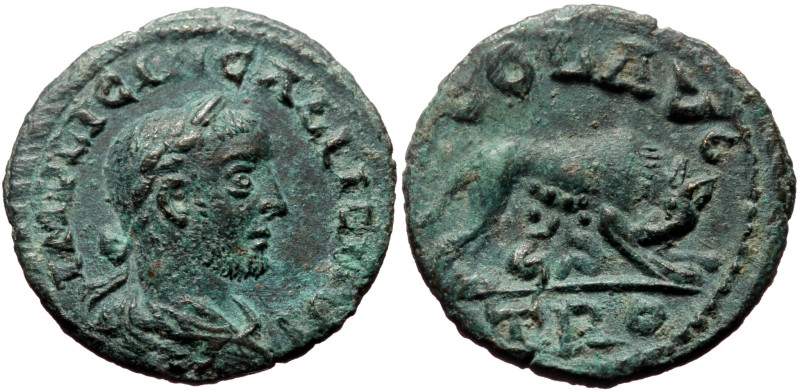 Troas, Alexandria AE (Bronze, 4.76g, 21mm) Gallienus (253-268) 
Obv. legend var....