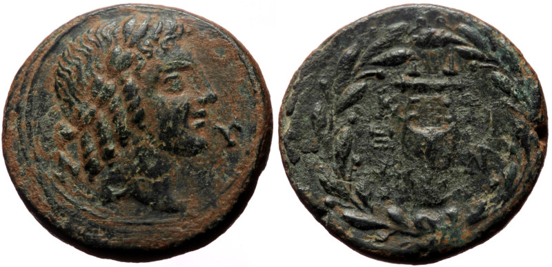 *Rare* 
Lycian League, Xanthos and the Kragos district, (ca 23-19 BC) AE (Bronze...