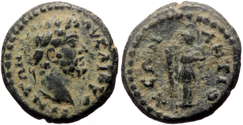 Caria, Antioch ad Maeandrum AE (Bronze, 3.14g, 17mm) Marcus Aurelius 
Obv: ΑV ΚΑ...