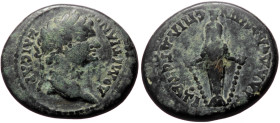 Lydia, Philadelphia AE (Bronze, (19mm, 5.29g) Domitian (81-96) Lagetes as magistrate, 91-96. 
Obv: DOMITIANOC KAICAR, laureate bust right 
Rev: EPI LA...
