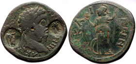 *Very rare and atractive piece*
Bithynia, Nicaea AE (Bronze, 14.21g, 29mm) Commodus (177-192)
Obv: A K M•AΥ•KO•ΑΝΤΩΝΙΝ Laureate head of Commodus to ...