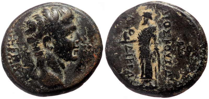 Phrygia, Laodicea ad Lycum AE (Bronze, 5.67g, 18mm) Tiberius Magistrate: Dioscur...