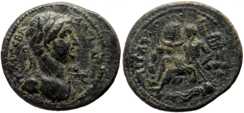 Phrygia, Apameia AE (Bronze, 4.94g, 23mm) Hadrian (117-138). 
Obv: AΔΡΙΑNOC KAIC...