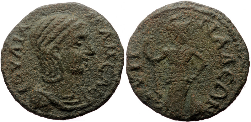 Phrygia, Synnada AE (Bronze, 22mm, 3.56g) Julia Mamaea (Augusta, 222-235)
Obv: I...