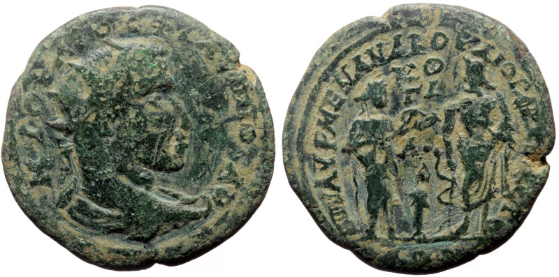 Phrygia, Cotiaeum AE (Bronze, 10.42g, 27mm) Philip I (244-249) Aurelius Menander...