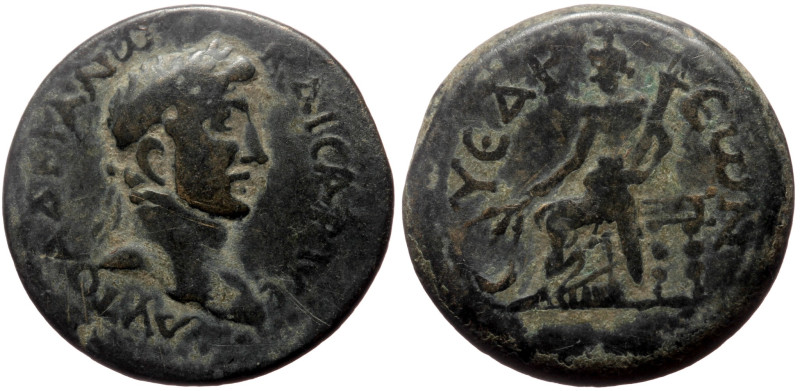 Cilicia, Syedra AE (Bronze, 9.76g, 24mm) Hadrian (117-138) 
Obv: ΑΥΤO ΑΔΡΙΑΝω ΚΑ...