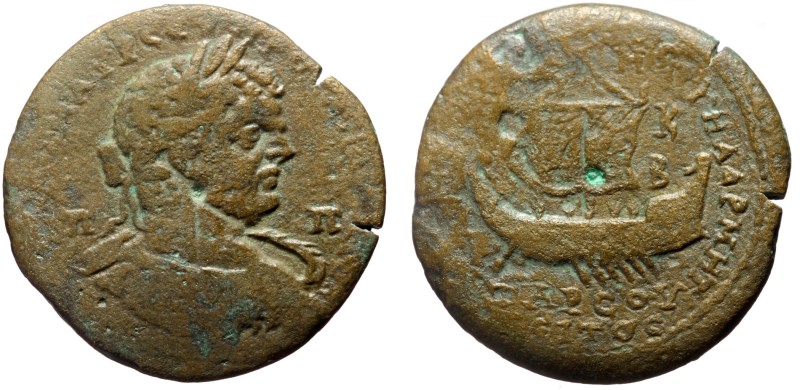 Cilicia, Tarsus AE (Bronze, 19.78g, 33mm) Caracalla, 198-217. ca 215-217.
Obv: ...