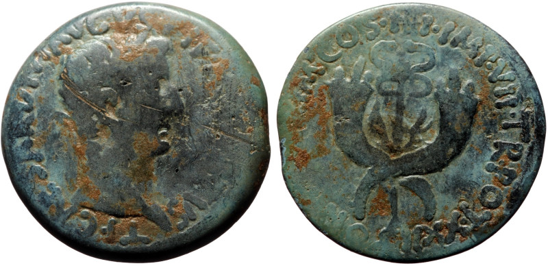 Tiberius (14-37) AE Dupondius (Bronze, 14.48g, 29mm) Commagene, 20-21. 
Obv: TI ...