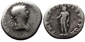 Trajan (98-117) AR Denarius (Silver, 2.87g, 17mm) Rome, 114-116. 
Obv: IMP CAES NER TRAIANO OPTIMO AVG GER DAC, laureate and draped bust to right 
Rev...