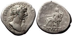 Hadrian (117-138) AR Denarius (Silver, 2,80g, 19mm) Rome, 118 
Obv: IMP CAESAR TRAIAN HADRIANVS AVG, laureate bust r., drapery on l. shoulder, 
Rev: P...