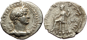 Hadrianus (117-138) AR Denarius (Silver, 2.88g, 19mm) Rome, ca. 119-125. 
Obv: IMP CAESAR TRAIAN HADRIANVS AVG, laureate and draped bust of Hadrian ri...