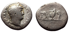 Hadrian (117-138) AR Denarius (Silver, 2,66g, 19mm), Rome, 126-7
Obv: HADRIANVS AVGVSTVS - Bust laureate right with fold of cloak on front shoulder
Re...