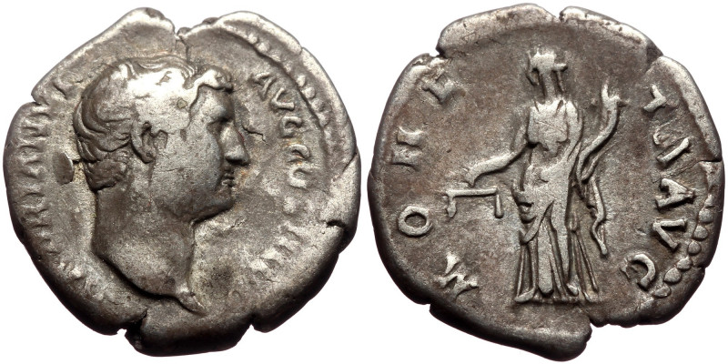 Hadrian (117-138) AR Denarius (Silver, 2.80g, 18mm) Rome, 134-138.
Obv.: HADRIAN...