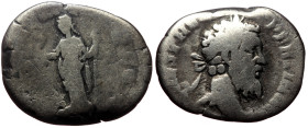 Pertinax (193) AR Denarius (Silver, 17mm, 2.11g) Rome
Obv: IMP CAES P HELV PERTIN AVG, laureate head right
Rev: LAETITIA TEMPOR COS II, Laetitia sta...