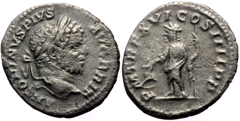 Caracalla (198-217) AR Denarius (Silver, 2.58g, 18mm) Rome, 213. 
Obv: ANTONINVS...